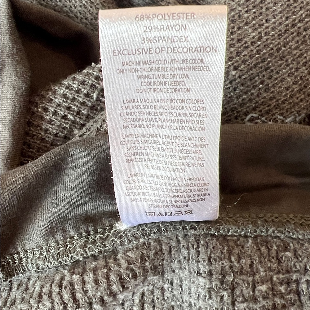 Boys Lie - That's Why Thermal Pants Mint Grey Flare Fold Over Waistband - Size L - Picture 10 of 11